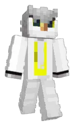 concrete and white Minecraft skin — Slim model — first worn by CorujaOwl