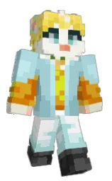 powder blue and cruise Minecraft skin — Classic model — first worn by LiqueurQwQ