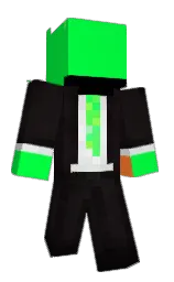 malachite and cocoa brown Minecraft skin — Classic model