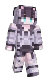 Yukikaze_chan's Minecraft skin wearing the Follower's cape