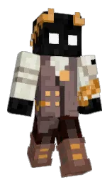 bourbon and black Minecraft skin — Classic model — first worn by SwampX14