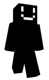 black and white Minecraft skin — Classic model