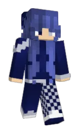 blue zodiac and ghost Minecraft skin — Slim model