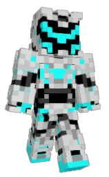 alto and cyan / aqua Minecraft skin — Classic model — first worn by IfritAnubis