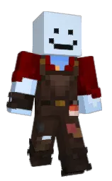 pattens blue and white Minecraft skin — Classic model