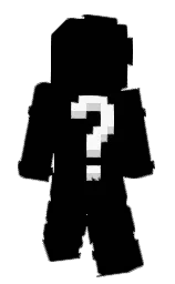black and white Minecraft skin — Classic model
