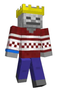Front of BonesYT's skin