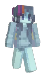 mint tulip and rock blue Minecraft skin — Slim model