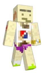 egg white and white Minecraft skin — Classic model