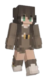 coffee and sand dune Minecraft skin — Slim model — first worn by Krystyk