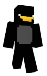 black and tundora Minecraft skin — Classic model — first worn by Sayhitoherforme