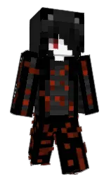 black and mine shaft Minecraft skin — Slim model