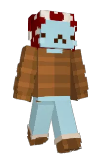 Front of claybals's skin