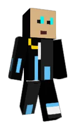 black and cod gray Minecraft skin — Classic model