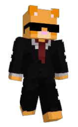 black and yellow orange Minecraft skin — Classic model — first worn by EKittyMadCat