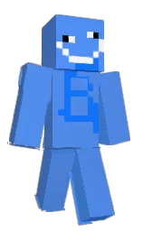cornflower blue and dodger blue Minecraft skin — Classic model