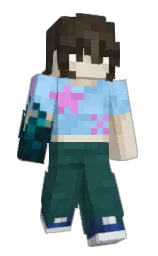 mellaril's Minecraft skin wearing the Aurora cape