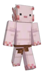 oyster pink and blossom Minecraft skin — Classic model — first worn by ELCOUILLONER