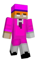 purple pizzazz and black Minecraft skin — Classic model