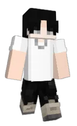 tuft bush and white Minecraft skin — Slim model — first worn by ju1sy