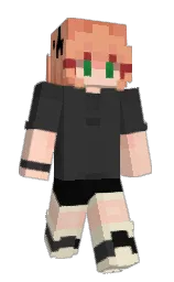 mine shaft and apricot peach Minecraft skin — Slim model — first worn by Krosveil