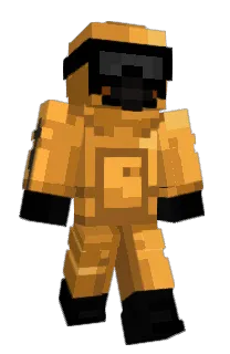 Front of DiverPete's skin