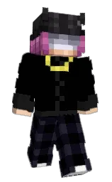 black and ebony Minecraft skin — Slim model