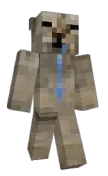 black and sandstone Minecraft skin — Classic model — first worn by EgnorYi