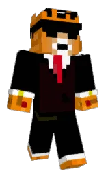 black and gold drop Minecraft skin — Classic model