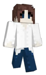 white and blue zodiac Minecraft skin — Classic model — first worn by Rua596