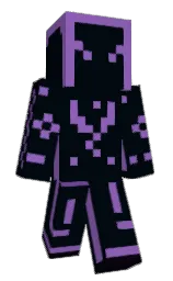 blue charcoal and wisteria Minecraft skin — Classic model — first worn by Lethal__Lotus
