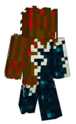 blue charcoal and nutmeg wood finish Minecraft skin — Classic model