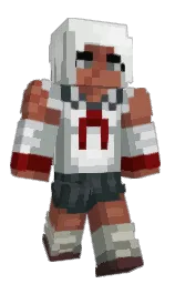 gray nurse and pumice Minecraft skin — Classic model — first worn by LaMaionesa