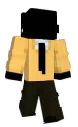 black and eternity Minecraft skin — Classic model — first worn by MachineEZ