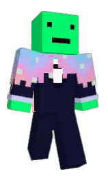 haiti and spring green Minecraft skin — Classic model — first worn by catblitx