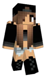 black and tacao Minecraft skin — Slim model