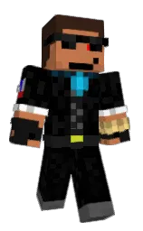 black and tamarind Minecraft skin — Classic model — first worn by JklMc