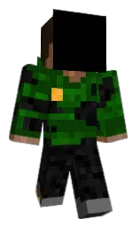black and deep fir Minecraft skin — Classic model
