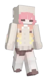 dawn pink and pearl bush Minecraft skin — Slim model