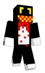 Minecraft-Skin in black und white — Modell: Klassisch — zuerst getragen von jack8675309