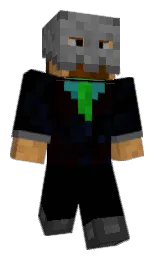 black and diesel Minecraft skin — Classic model — first worn by Cl0ud_Gr1ll