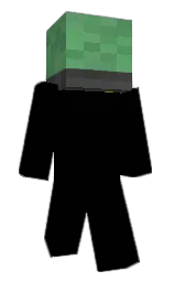 black and aqua forest Minecraft skin — Slim model — first worn by PrinceCR