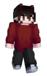 shark and cocoa brown Minecraft skin — Slim model — first worn by XAquaRavenX