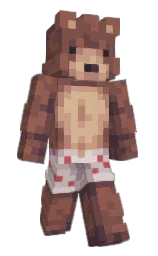 beartiu's Minecraft skin wearing the Pan cape