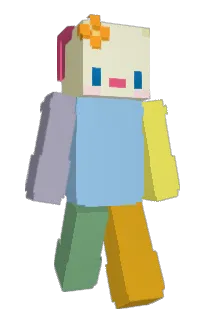 Front of Bisou's skin