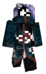 white and midnight Minecraft skin — Classic model — first worn by Sosa781