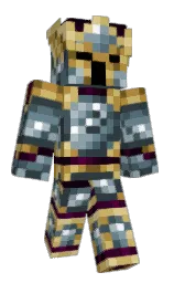 Twelcool's Minecraft skin wearing the Twisted cape