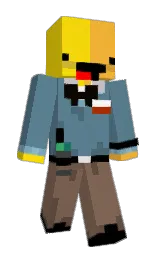 smalt blue and beaver Minecraft skin — Slim model — first worn by archlich_forreal