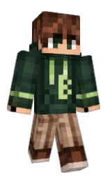 racing green and hunter green Minecraft skin — Classic model — first worn by BySplex