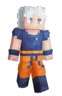 Front of traykey's skin